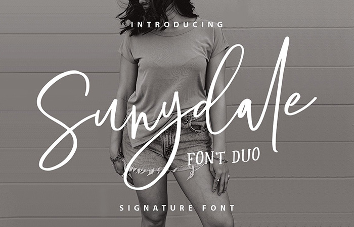 Sunydale Font Family-手写英文字体